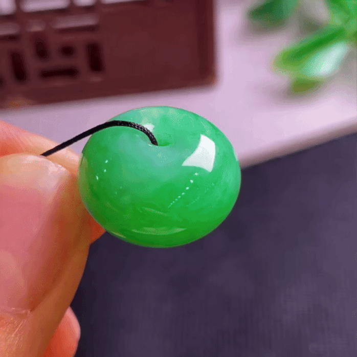 1122416 翡翠平安扣吊墜 (18mm直徑)