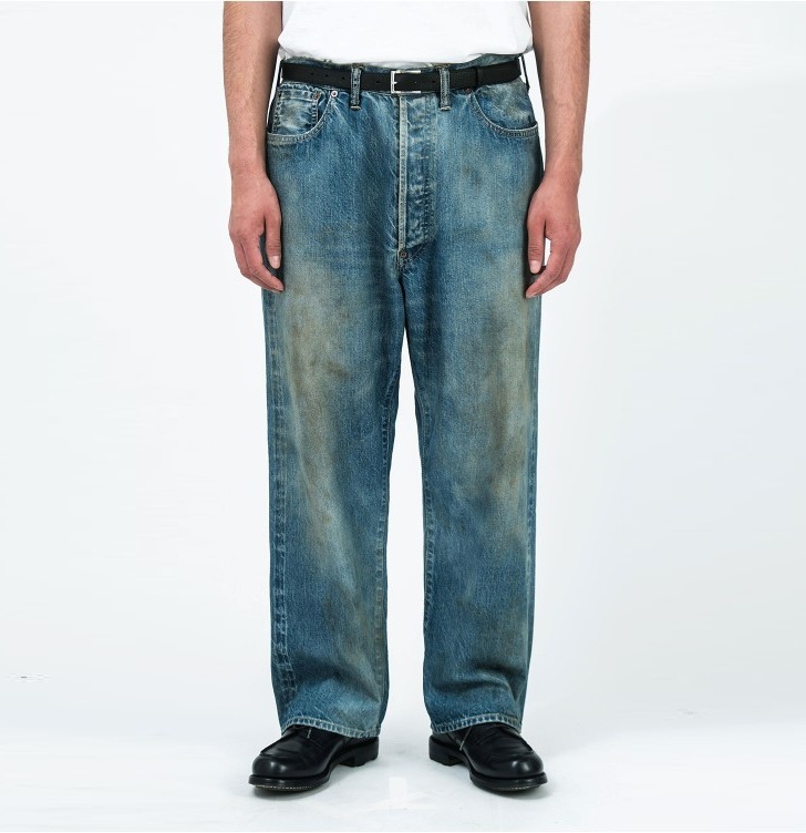 11/29 RELEASE: A.PRESSE No.37 WASHED WIDE DENIM PANTS INDIGO (26SAP-04-21) - PRE ORDER ITEM (預訂中)