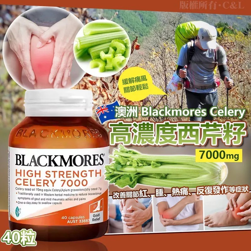 [M2037] [現貨] (K31) 澳洲 Blackmores Celery 高濃度西芹籽 7000mg 40粒
