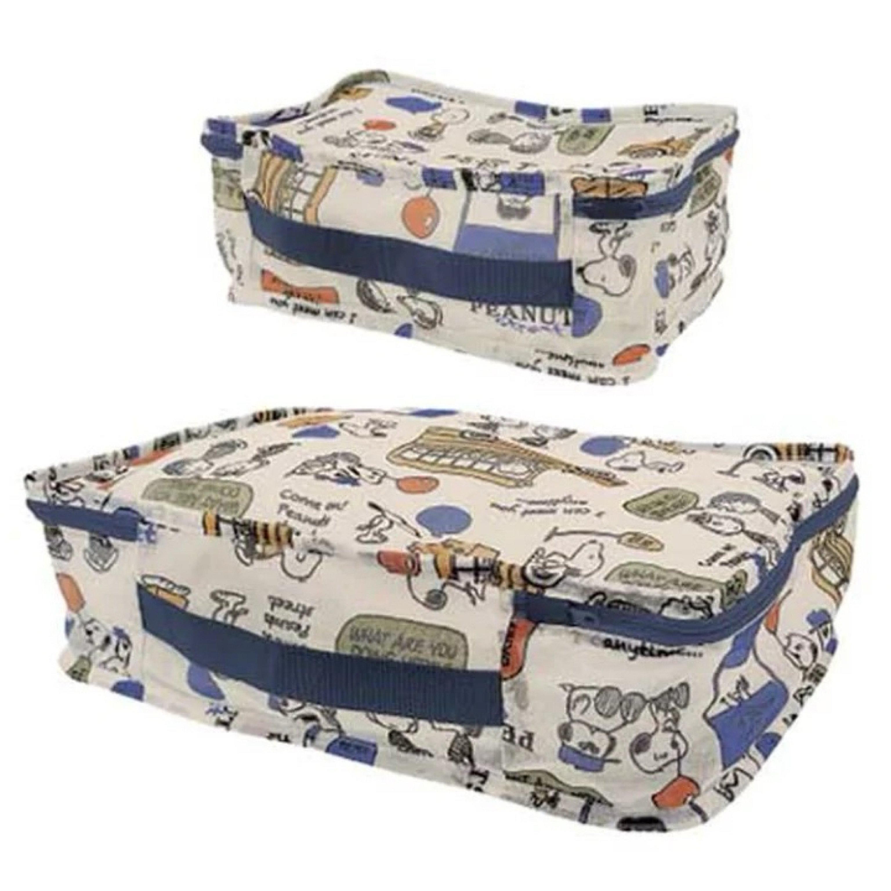 【直播大優惠】JP Snoopy 米色密集式衣物收納袋 2件裝 0686 TK251126