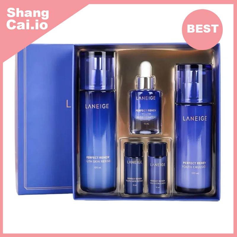 蘭芝 新款 雪凝 致美青春水乳五件套禮盒 (平行進口)