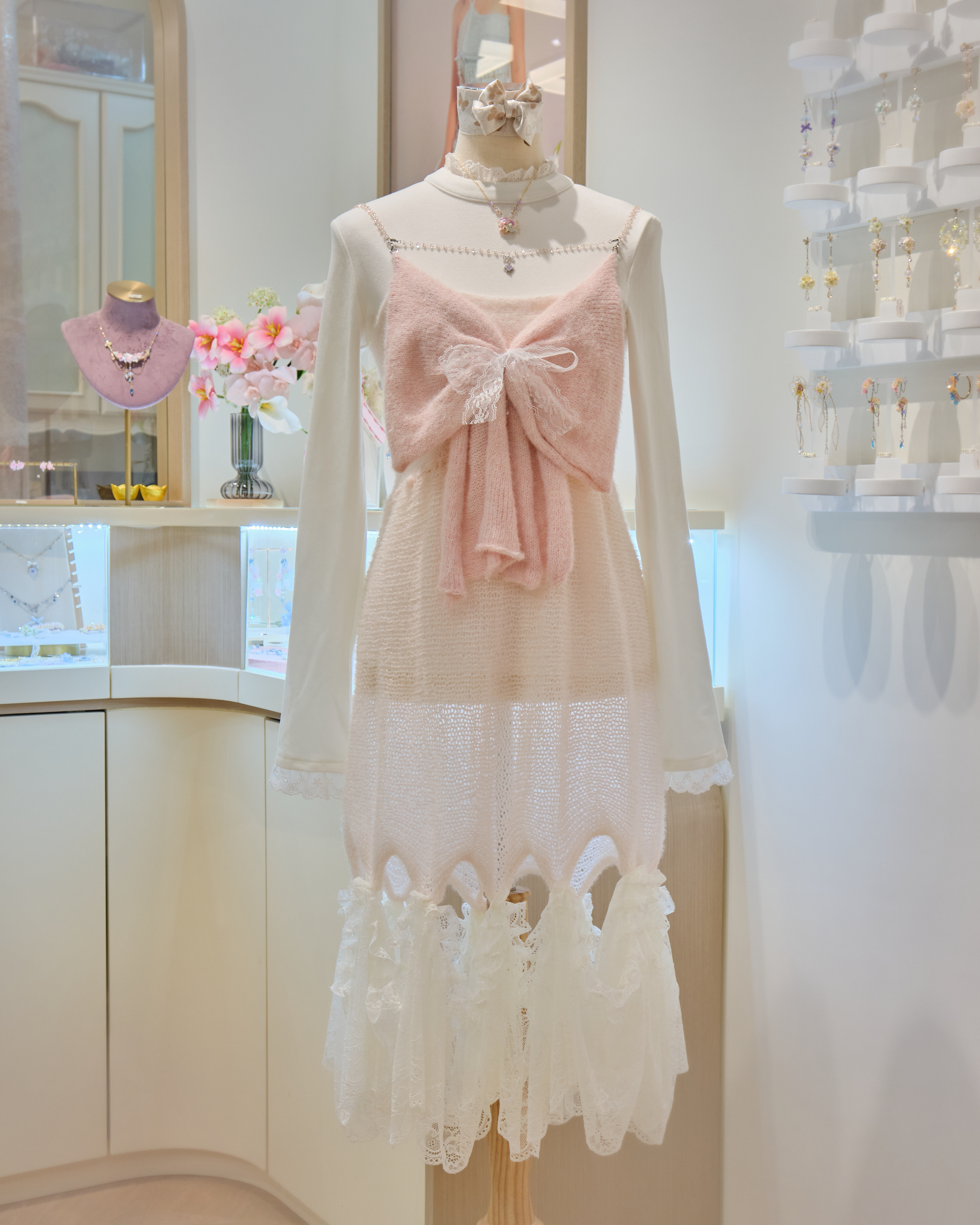 13180 Hand Knitted Hazy-Moon Woven Light Camisole Dresscover