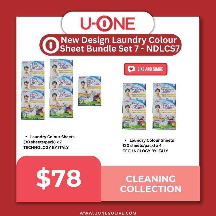 New Design Laundry Colour Sheet Bundle Set 7 - NDLCS7
