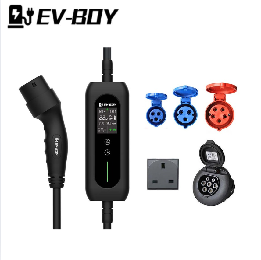 電動車多用途充電線（TÜV 認證）｜家用 + 戶外 + 中速充電一線通｜EV-BOY