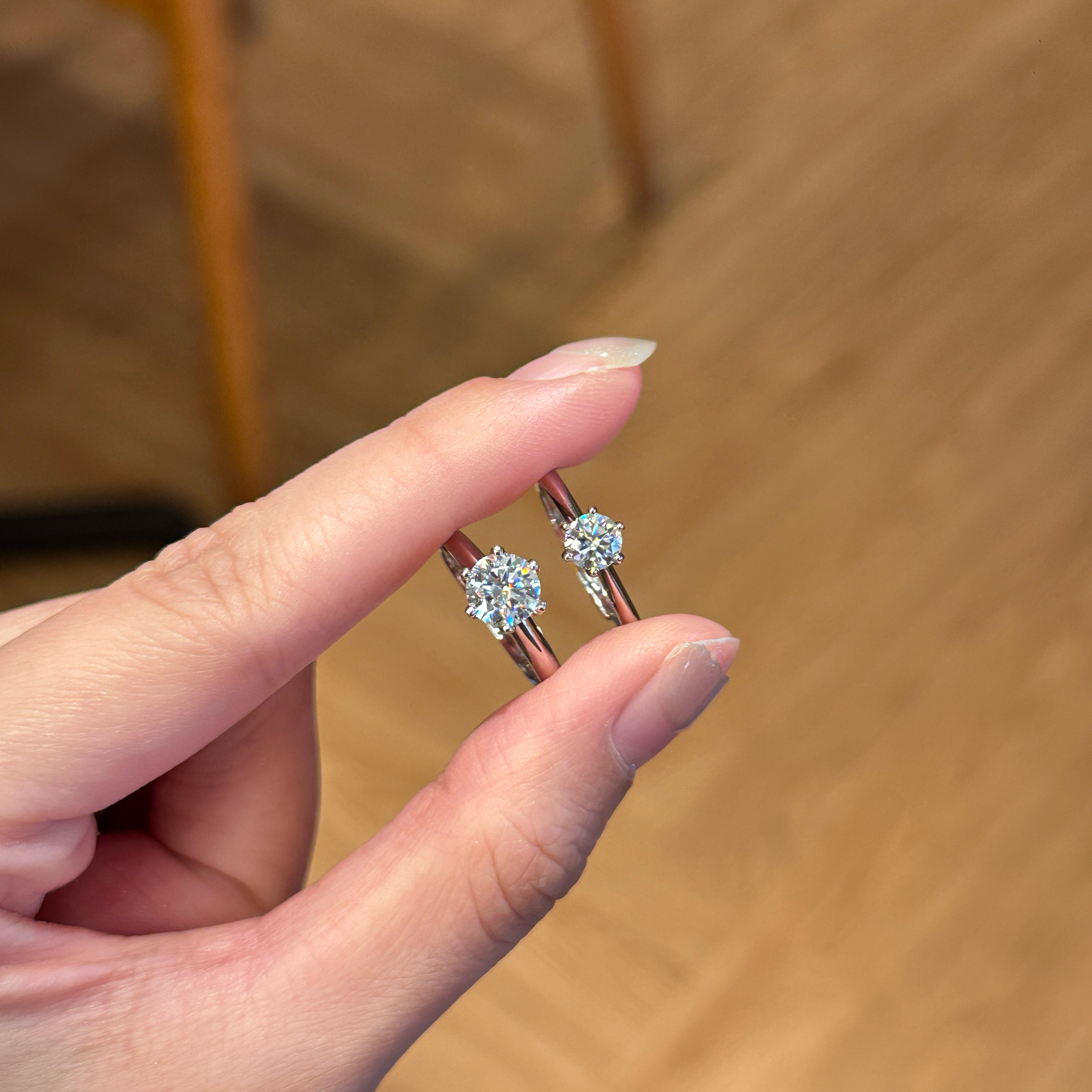 Julie Moissanite Ring