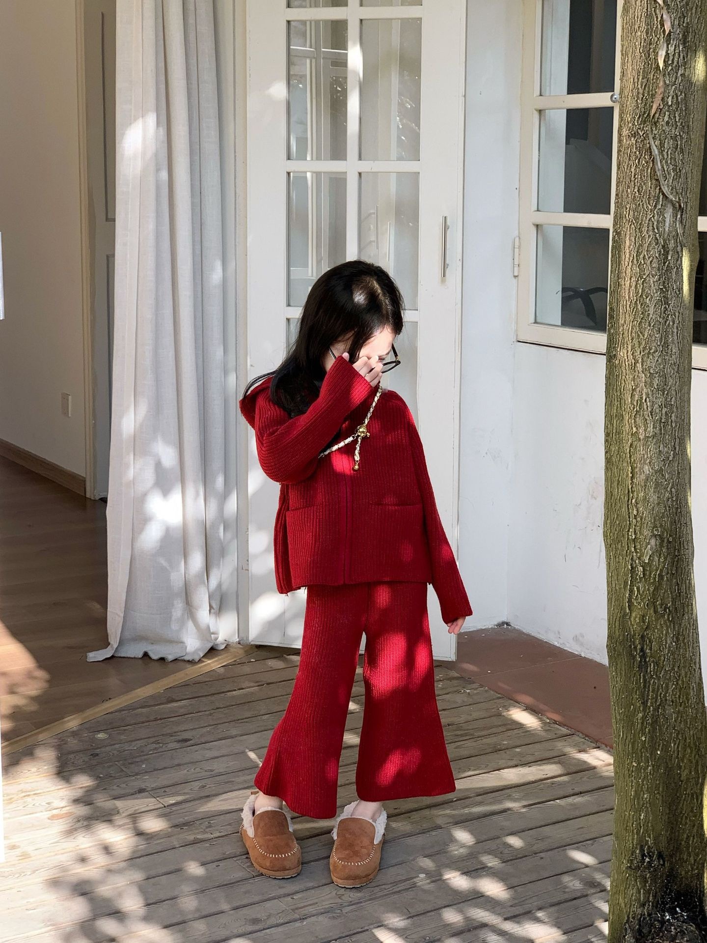 現貨140 ｜紅色小精靈套裝 ᝰ