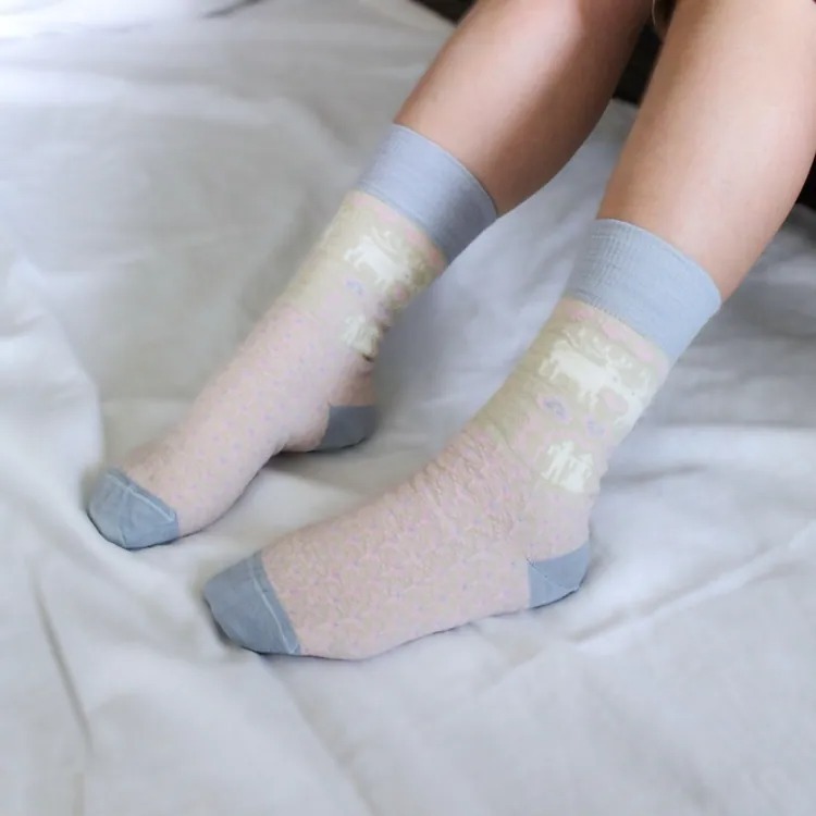 Öjbro Vantfabrik｜Everyday Elsie&Erik｜歐布羅美麗諾羊毛襪 - 親愛的家人