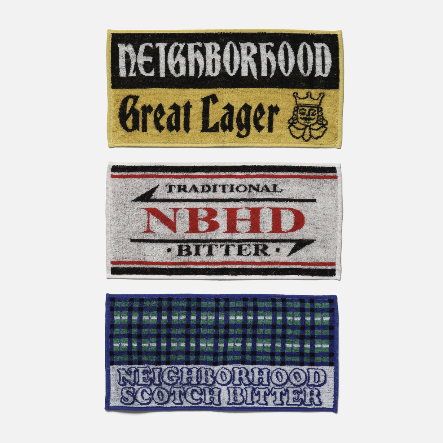 -(B5d01)-NEIGHBORHOOD  PUB TOWEL SET 毛巾 三件組 -252FTNH-AC01