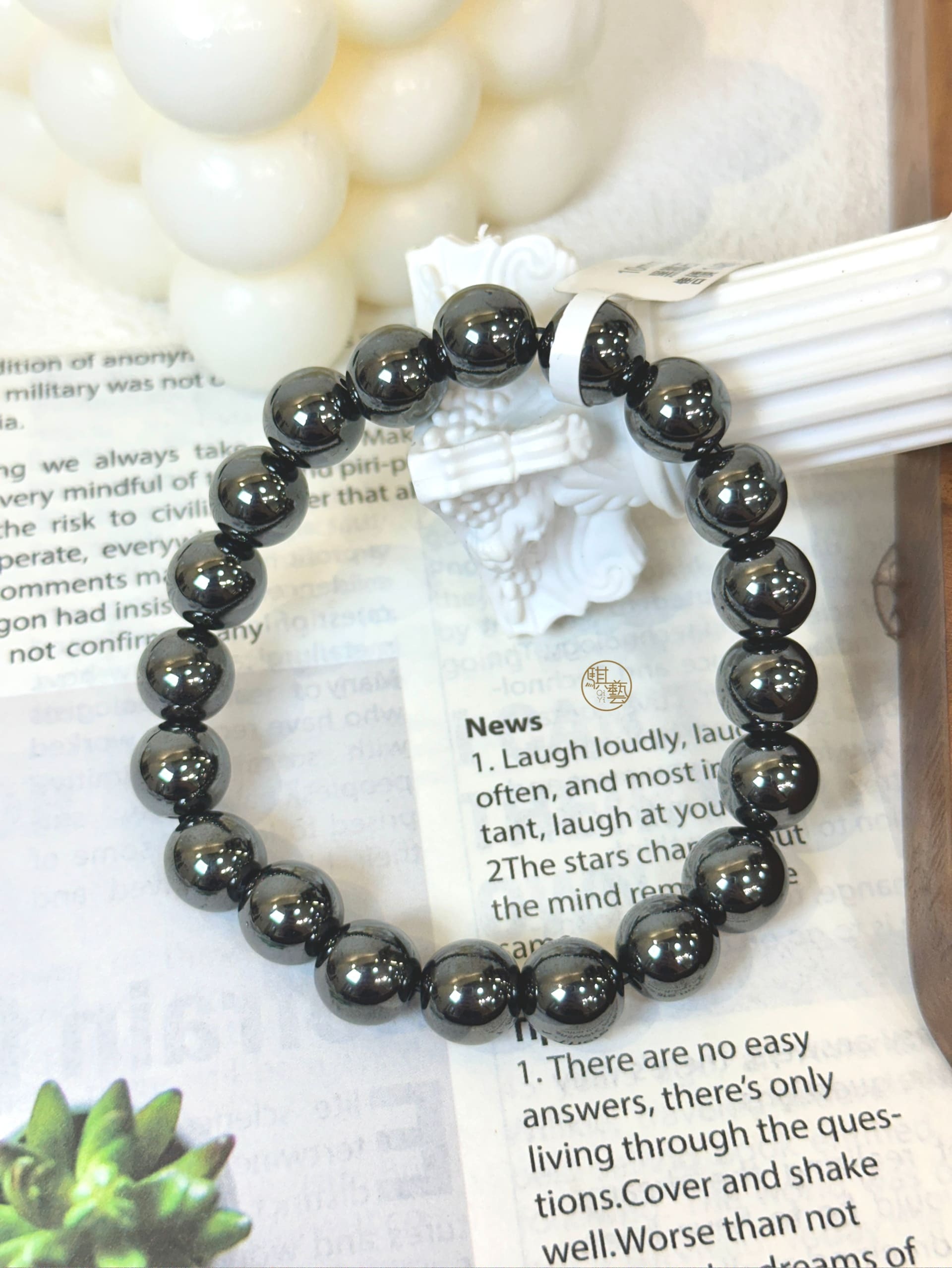 黑膽石8-10mm｜強力防護 × 穩定心神 × 抗負能量