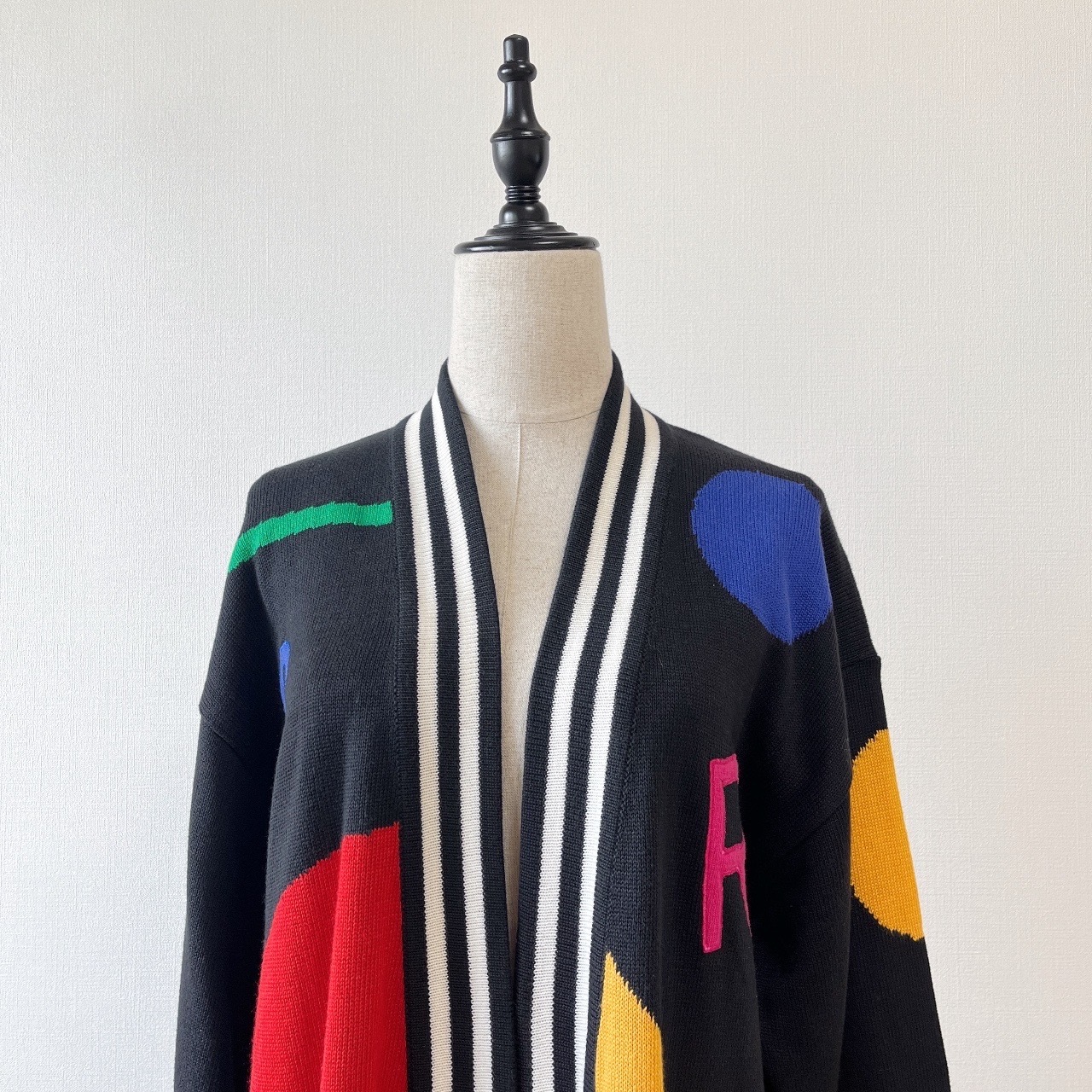 Laurel by ESCADA意大利製七彩數字及幾何圖案針織外套