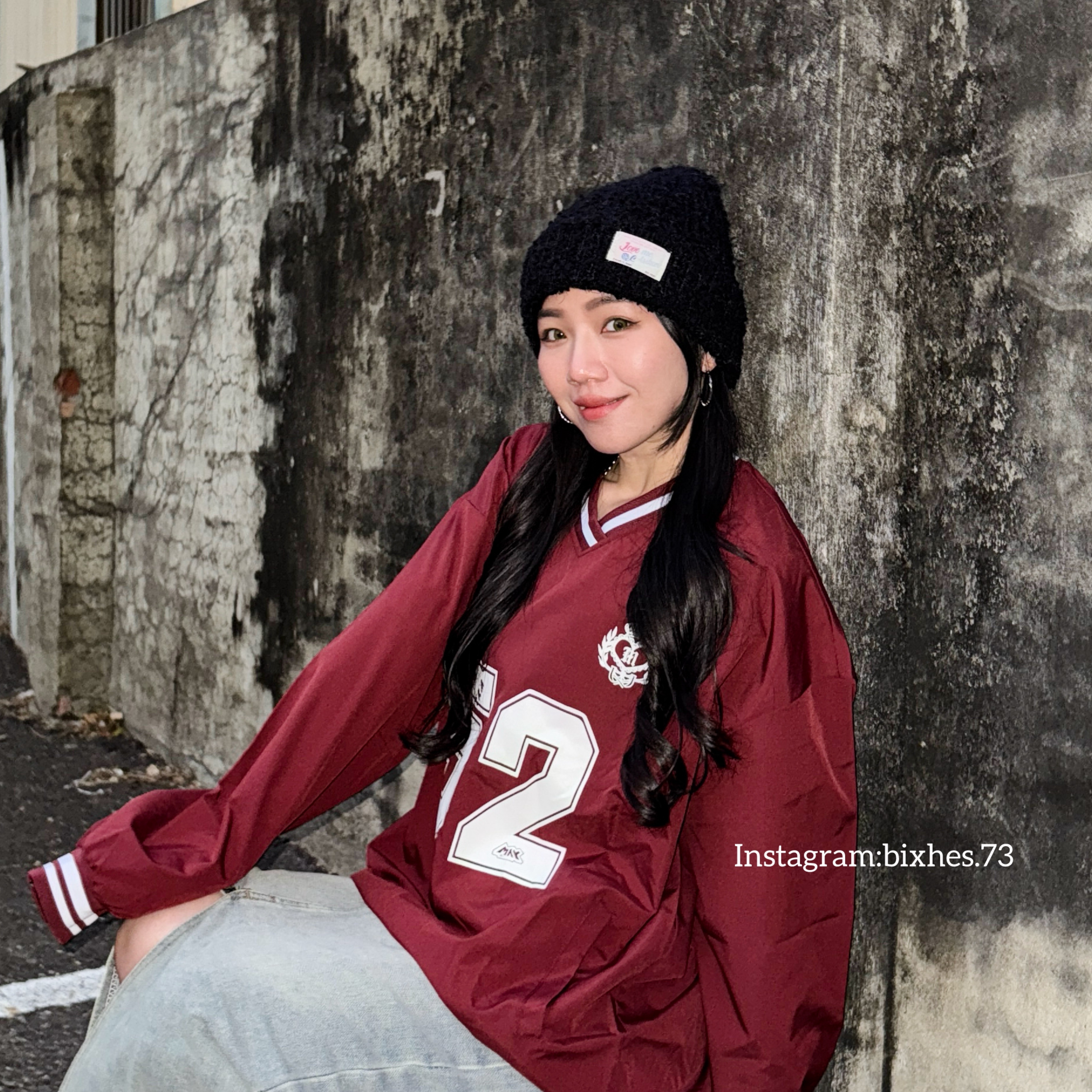 顆粒貼標毛帽(H00011)