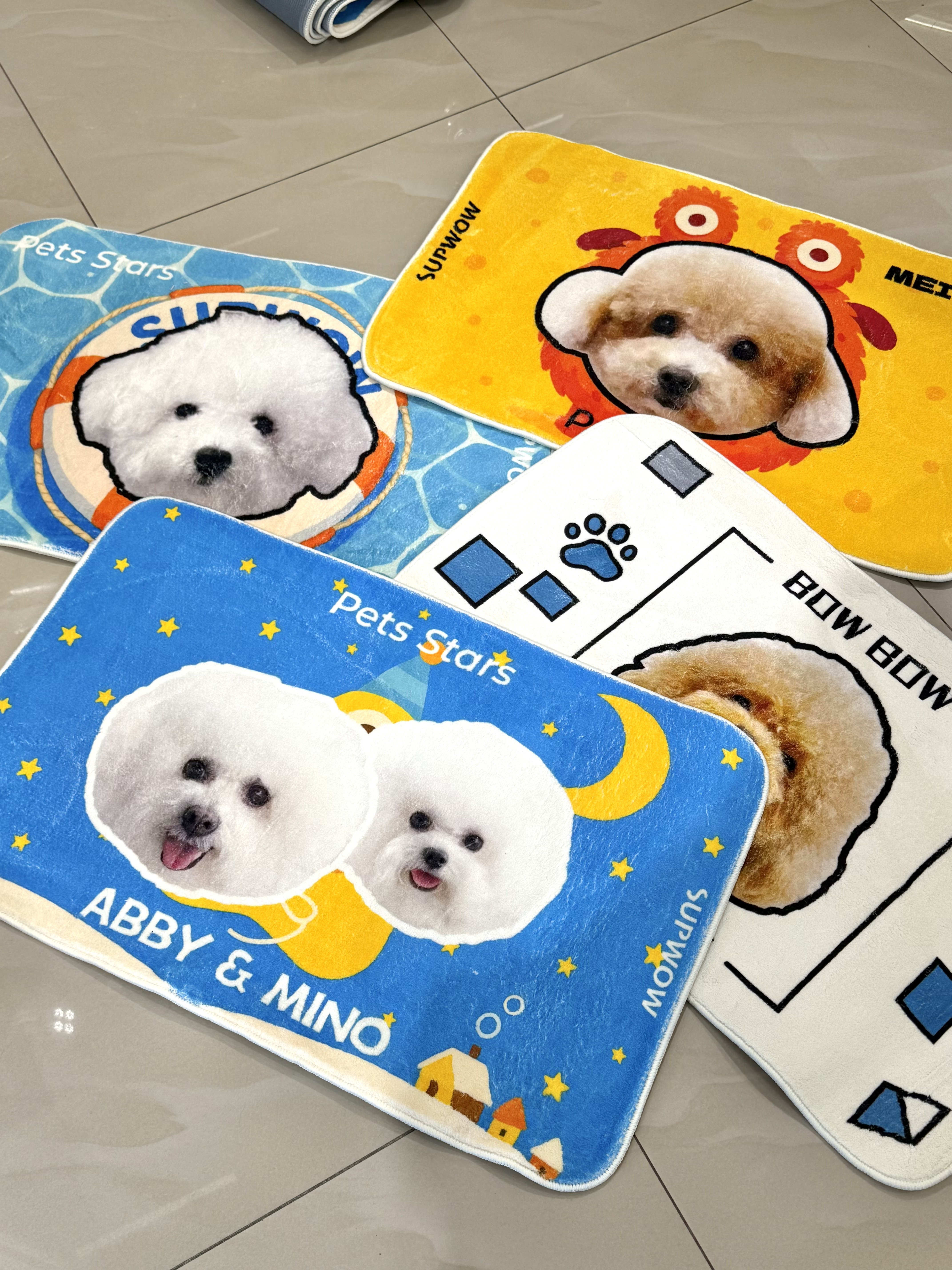 定制款 宠物地毯 (发名字+照片）50*80cm