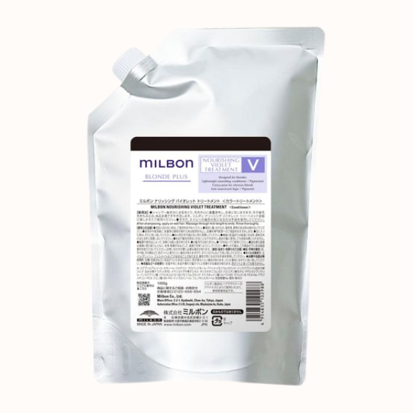 Milbon - Blonde Plus Nourishing Violet Treatment 漂後去黃滋養護髮素 1000g