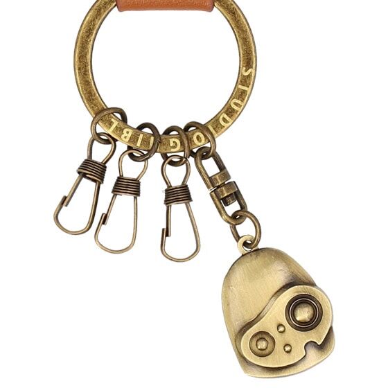 真皮革鑰匙圈 天空之城 機器人兵