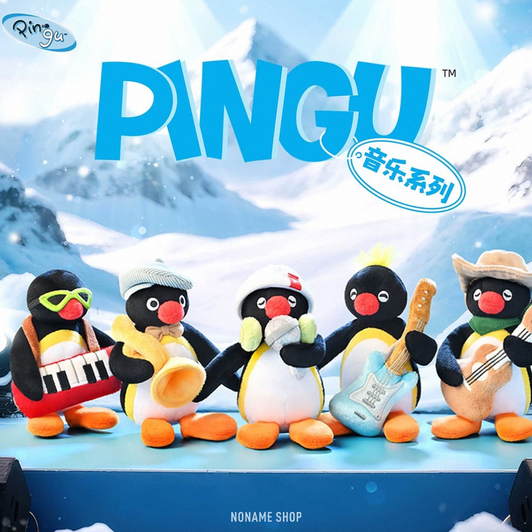PINGU 企鵝家族 音樂系列 毛絨 吊飾 掛件 五款