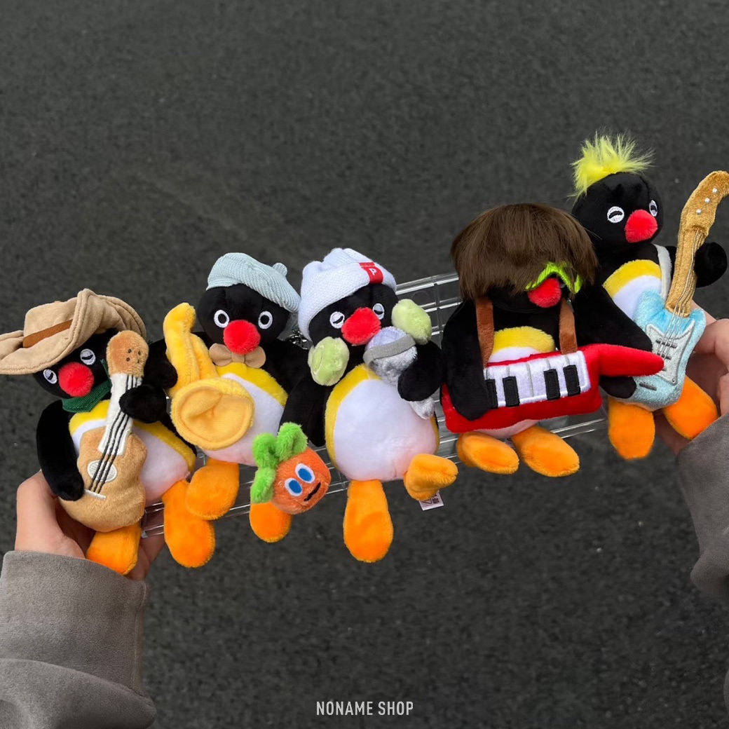 PINGU 企鵝家族 音樂系列 毛絨 吊飾 掛件 五款