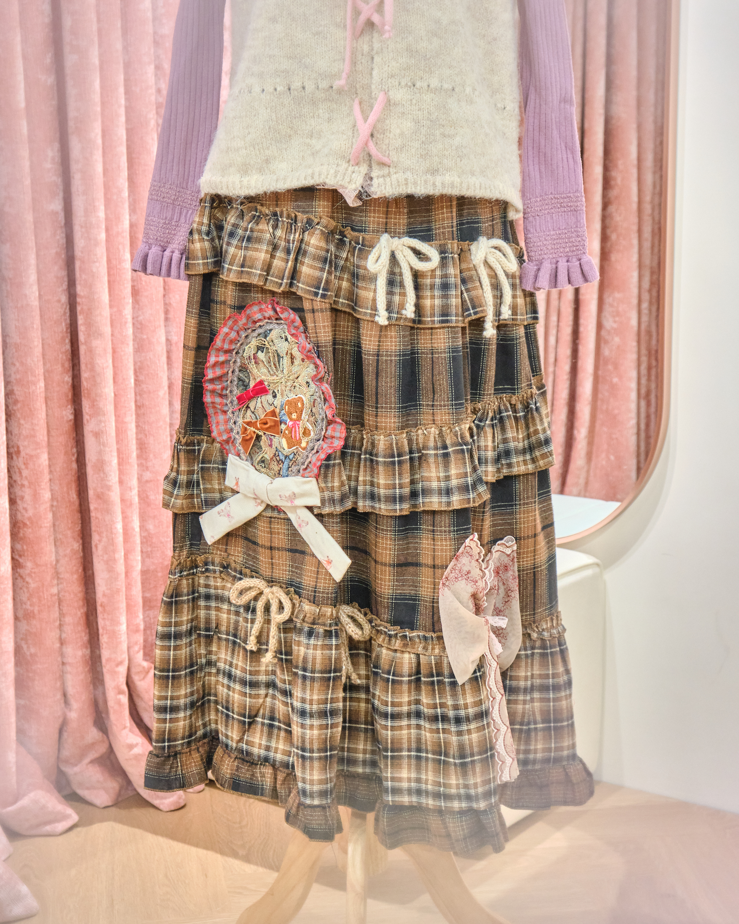 13143 Sweet Girl Multi-Layered Ribbon Cake Skirt