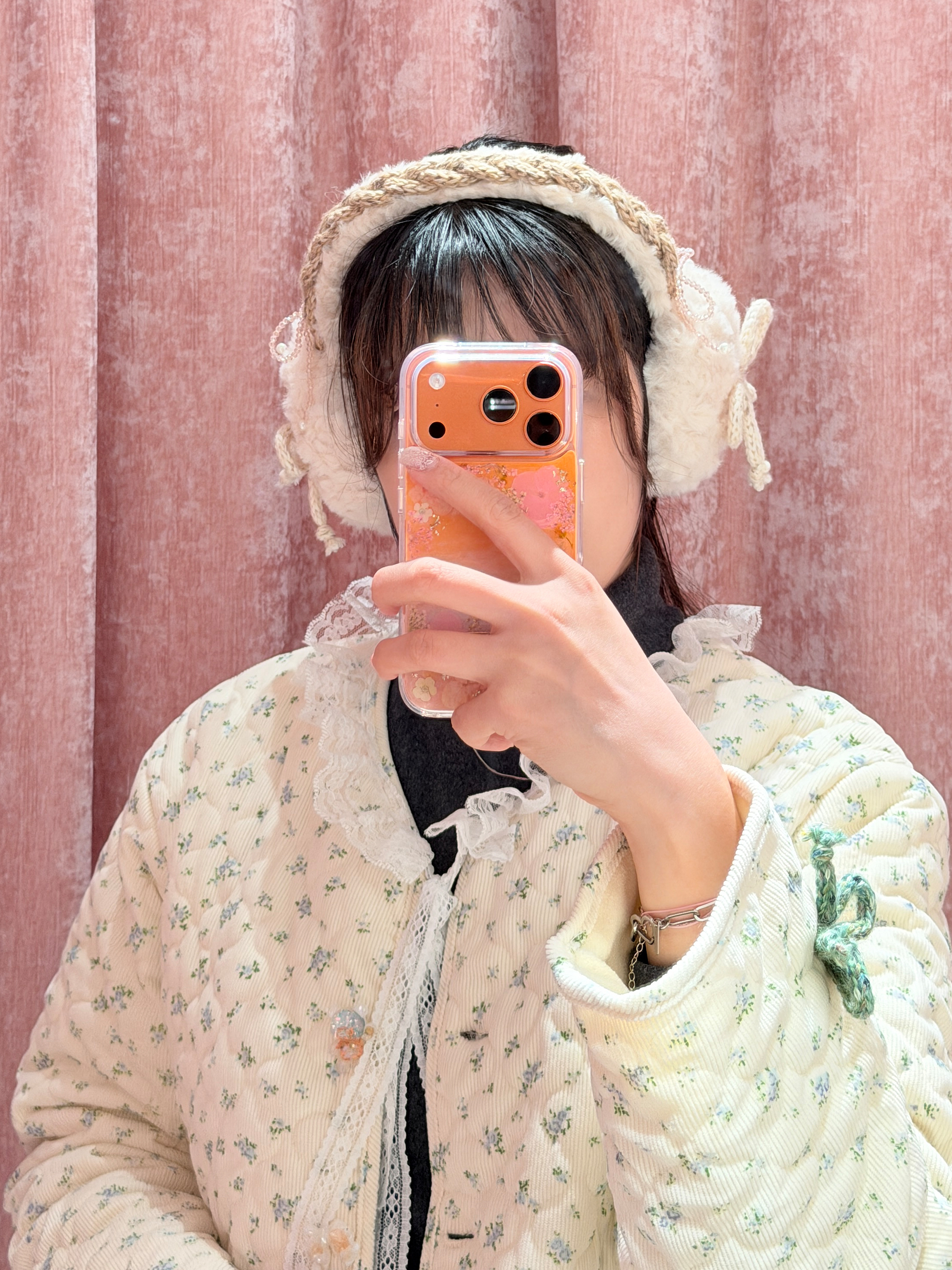 13162 Snow-Petal Gemstone Cloud Earmuffs