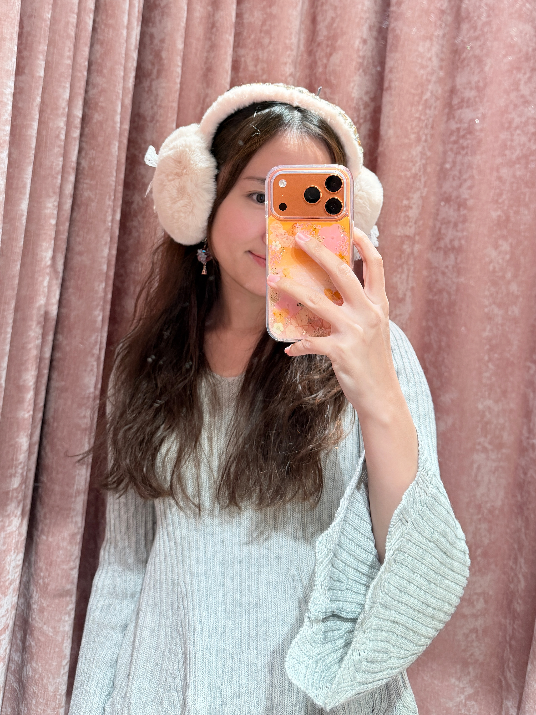 13160 Snow-Petal Gemstone Cloud Earmuffs