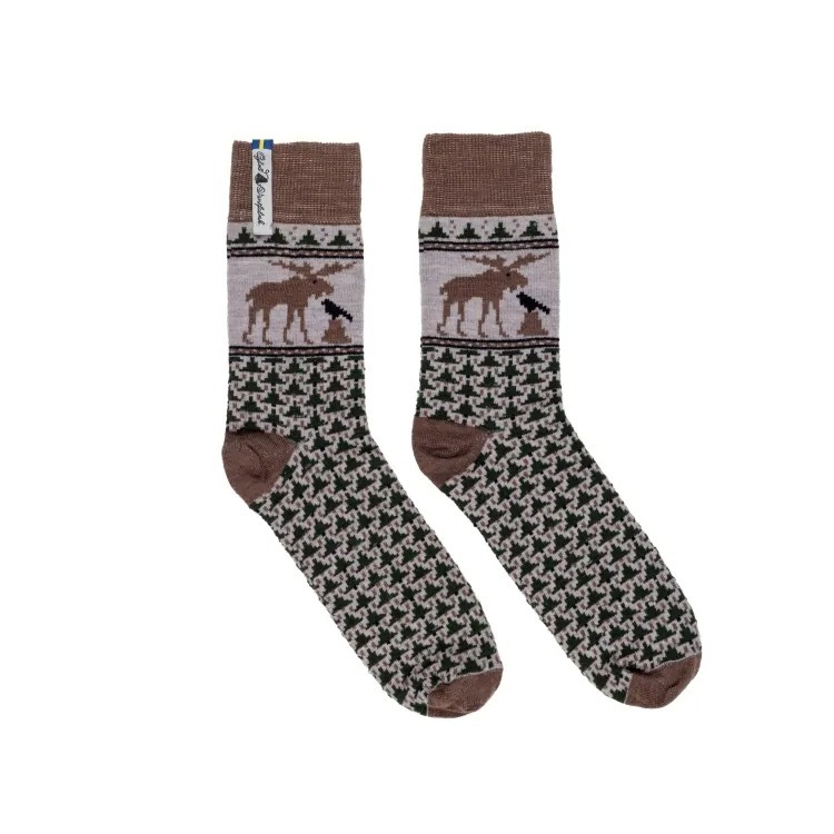 Öjbro Vantfabrik｜Everyday Skogen｜歐布羅美麗諾羊毛襪 - 森林系列