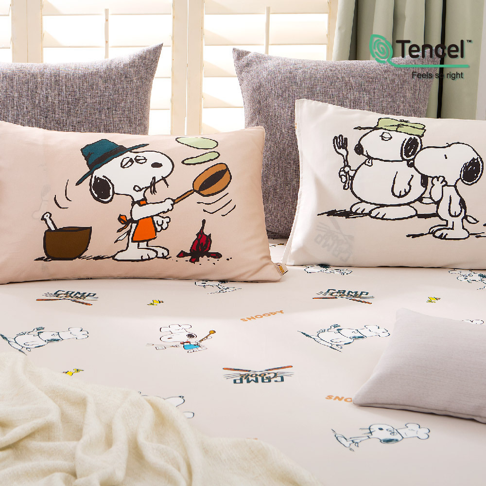 SNOOPY薄枕頭套 | 60支天絲 | SN512 煮煮樂