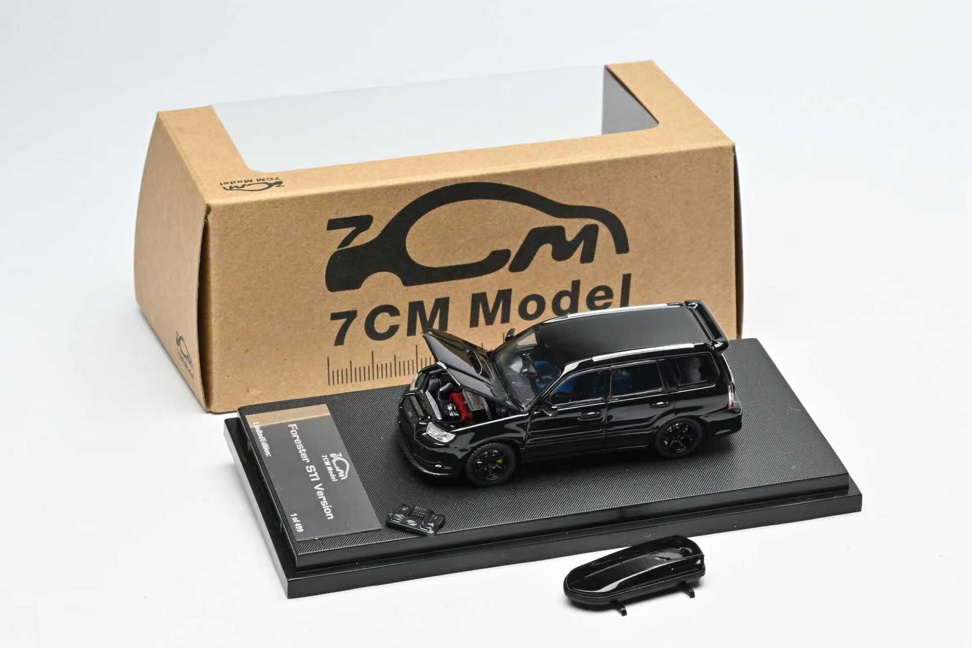 PO-$160 * 7CM MODEL * 1:64 SUBARU FORESTER MK2 SG9 BLACK