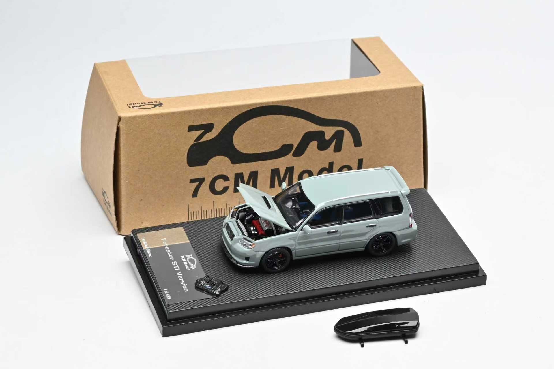 PO-$160 * 7CM MODEL * 1:64 SUBARU FORESTER MK2 SG9 CEMENT GREY
