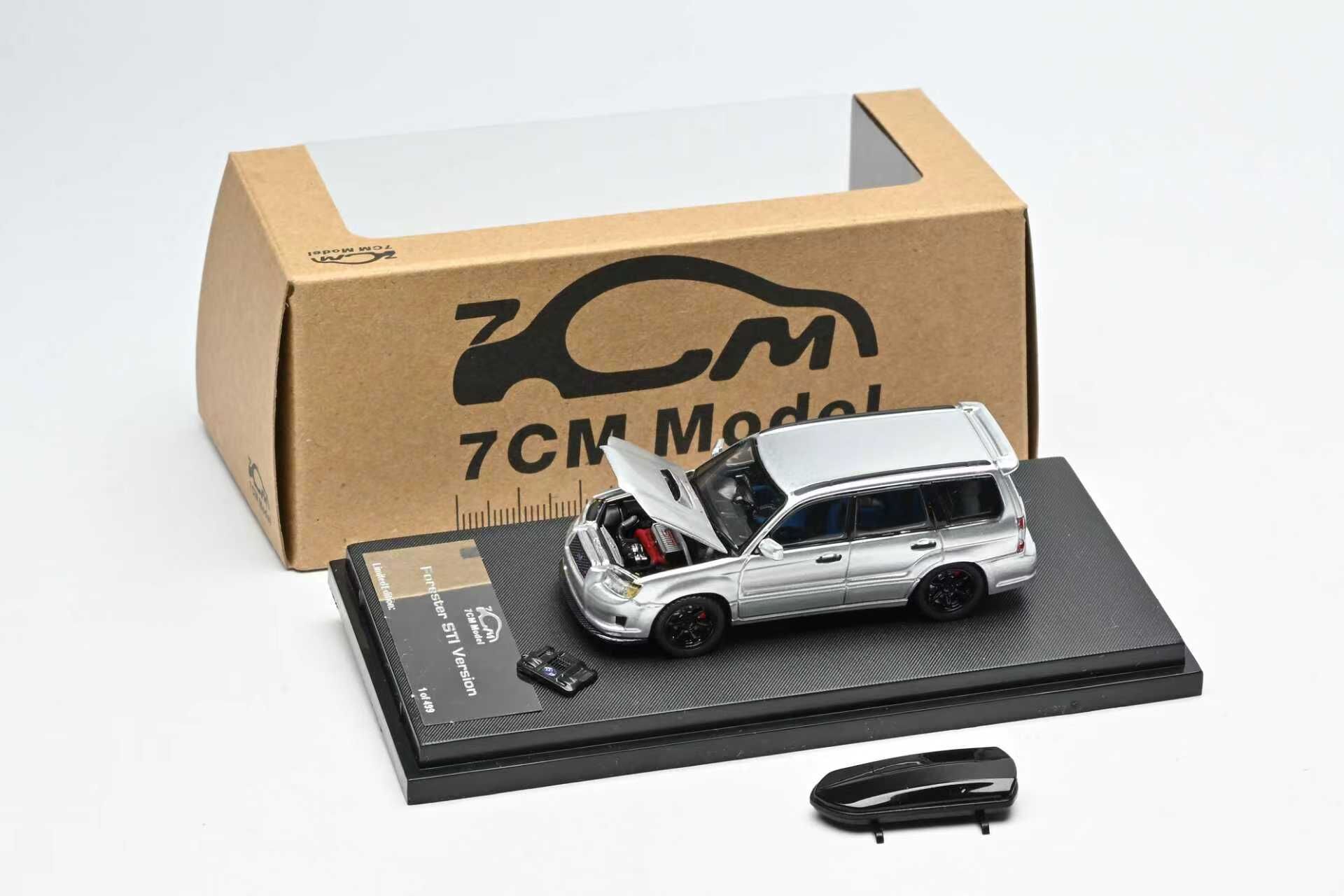 PO-$160 * 7CM MODEL * 1:64 SUBARU FORESTER MK2 SG9 SILVER