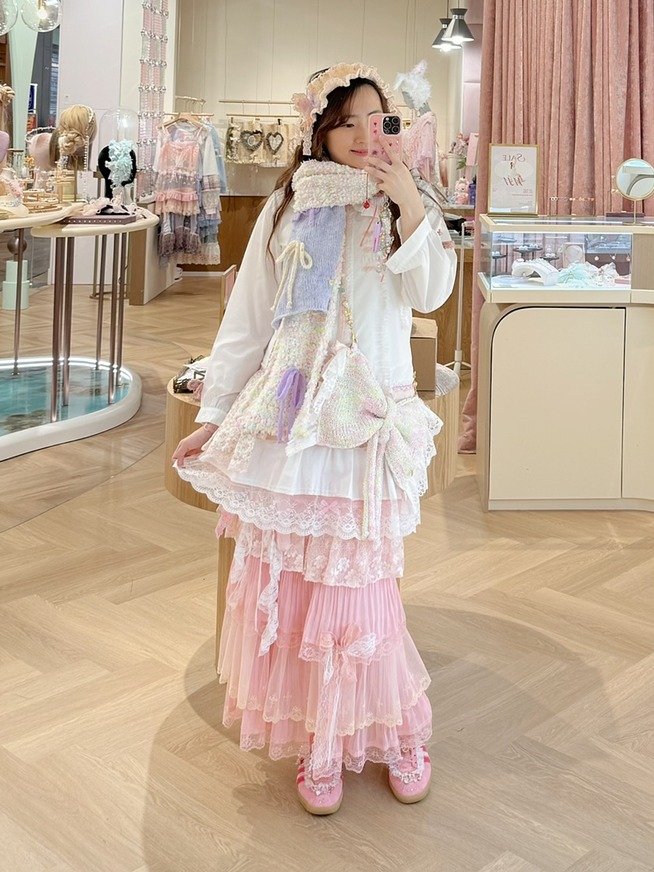 13141 Sweet Girl Multi-Layered Ribbon Cake Skirt