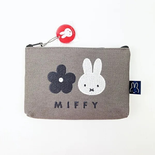 Miffy Grey Canvas Pouch