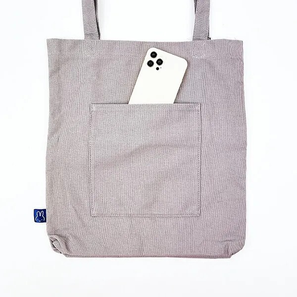 Miffy Grey Canvas Tote Bag