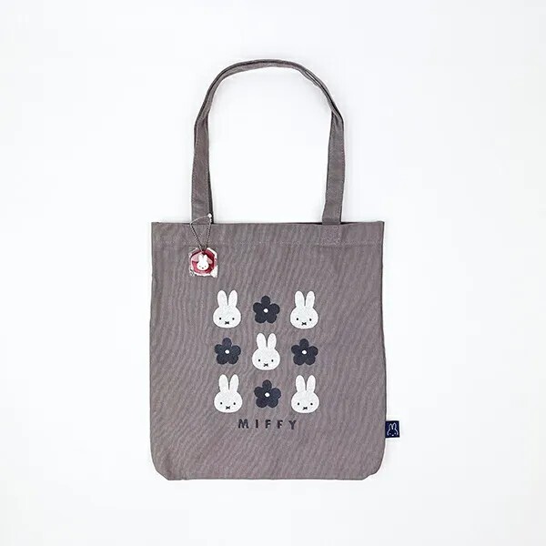 Miffy Grey Canvas Tote Bag