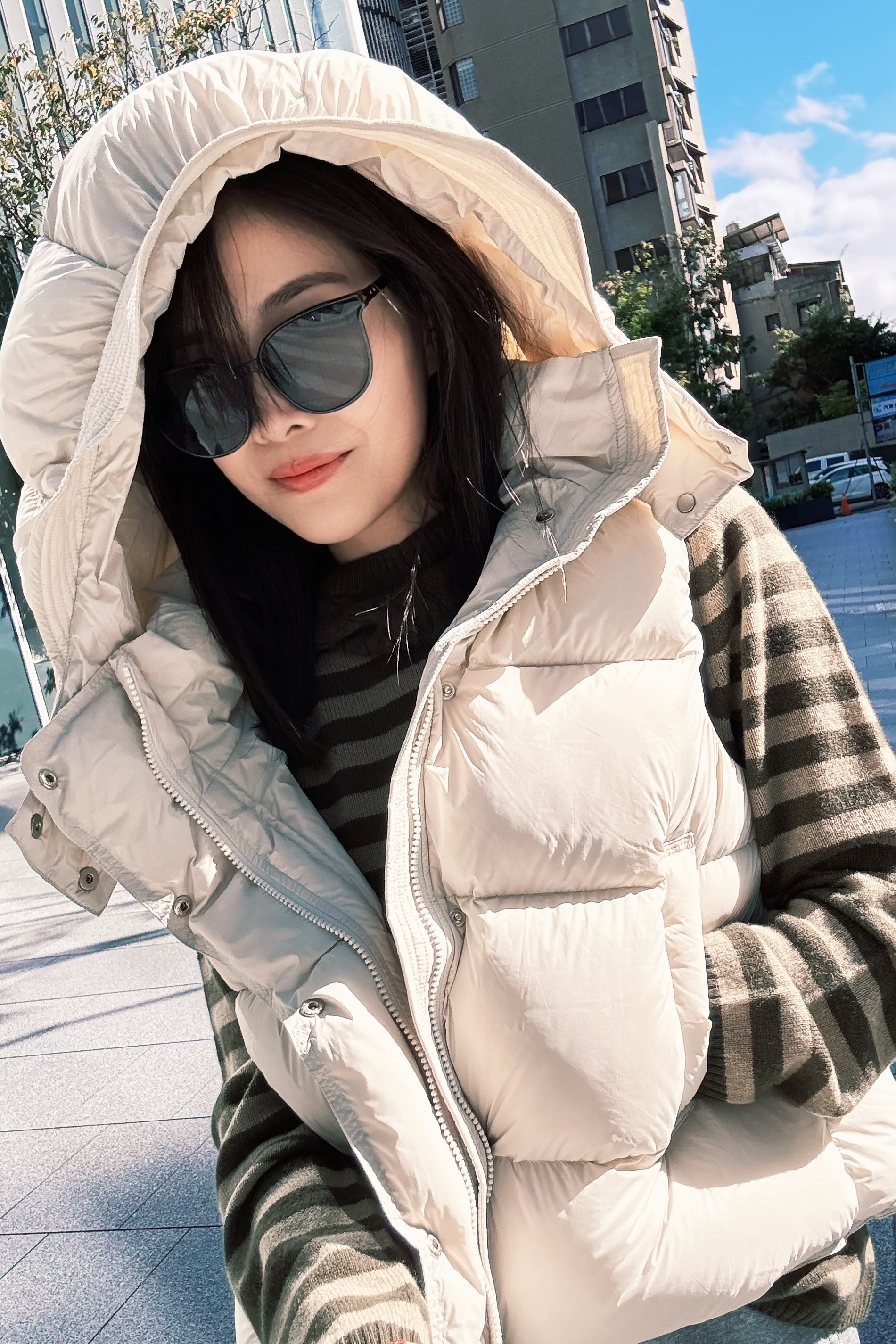 悅工坊 棉花糖鵝絨連帽背心（帽子可拆）