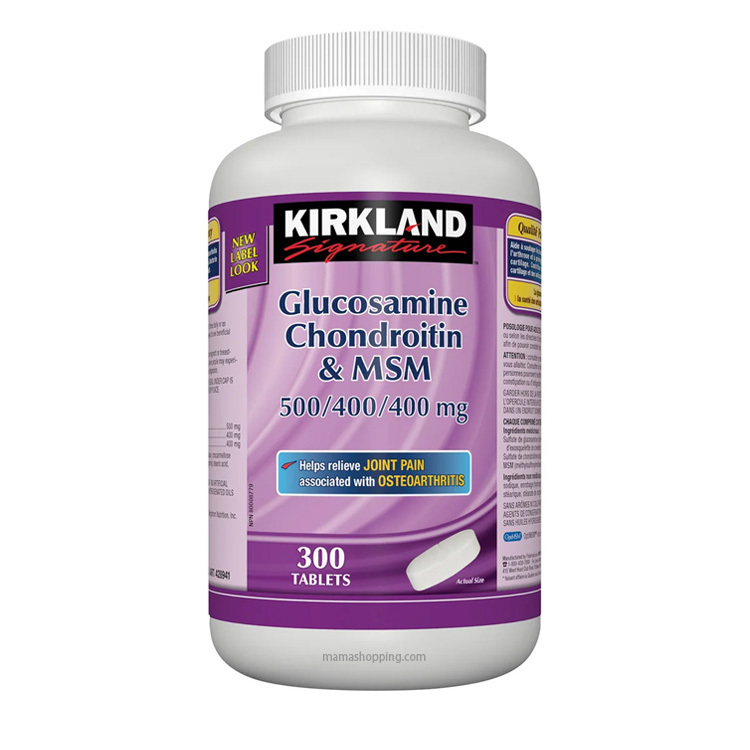加拿大 KIRKLAND 葡萄糖胺軟骨素及骨膠原蛋白 (300粒裝)