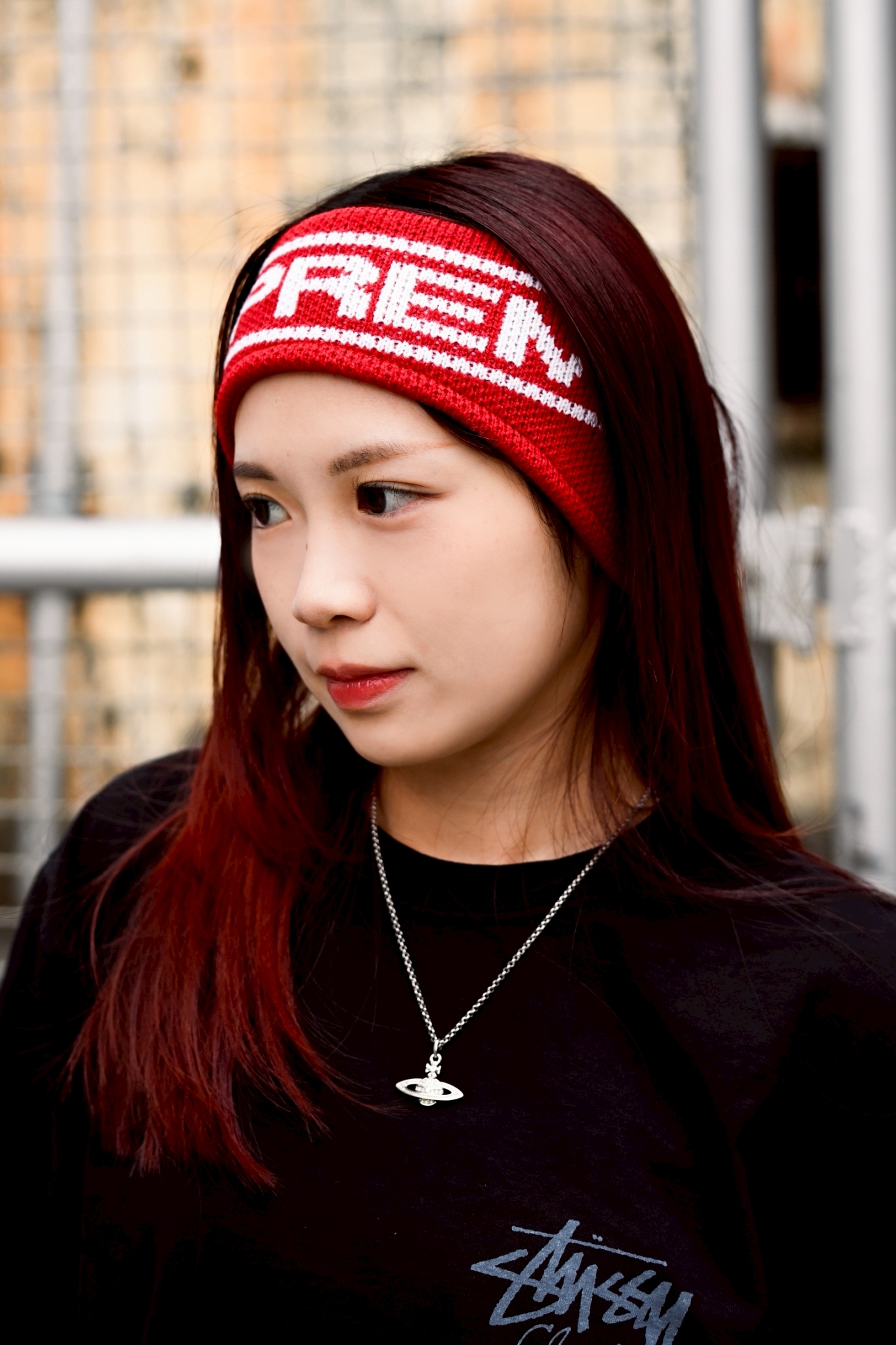 ☆ETW☆【EASY TO WEAR】SUPREME 25FW CONTRAST LOGO HEADBAND 髮帶 頭帶