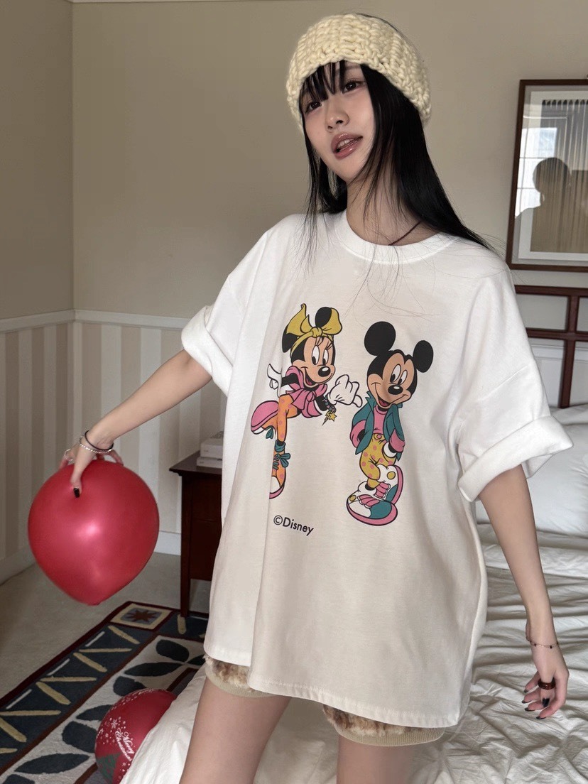 DELINE 街頭風卡通刷毛短T｜日常百搭