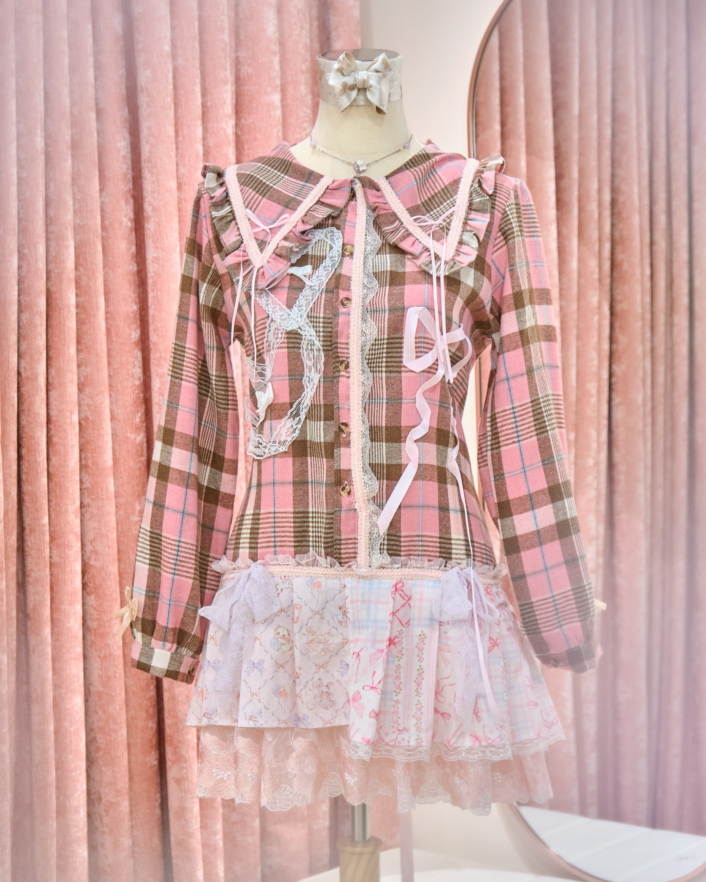 13125 Vintage Rose Love Letter Sweet Lolita Short Dress