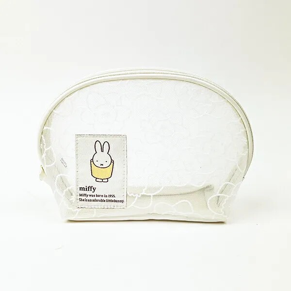 Miffy Flower Series Shell-Shaped Pouch (White)