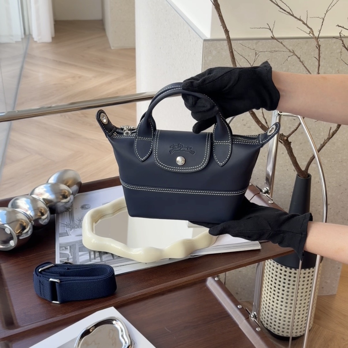 LONGCHAMP｜LE PLIAGE XTRA XS 海軍藍