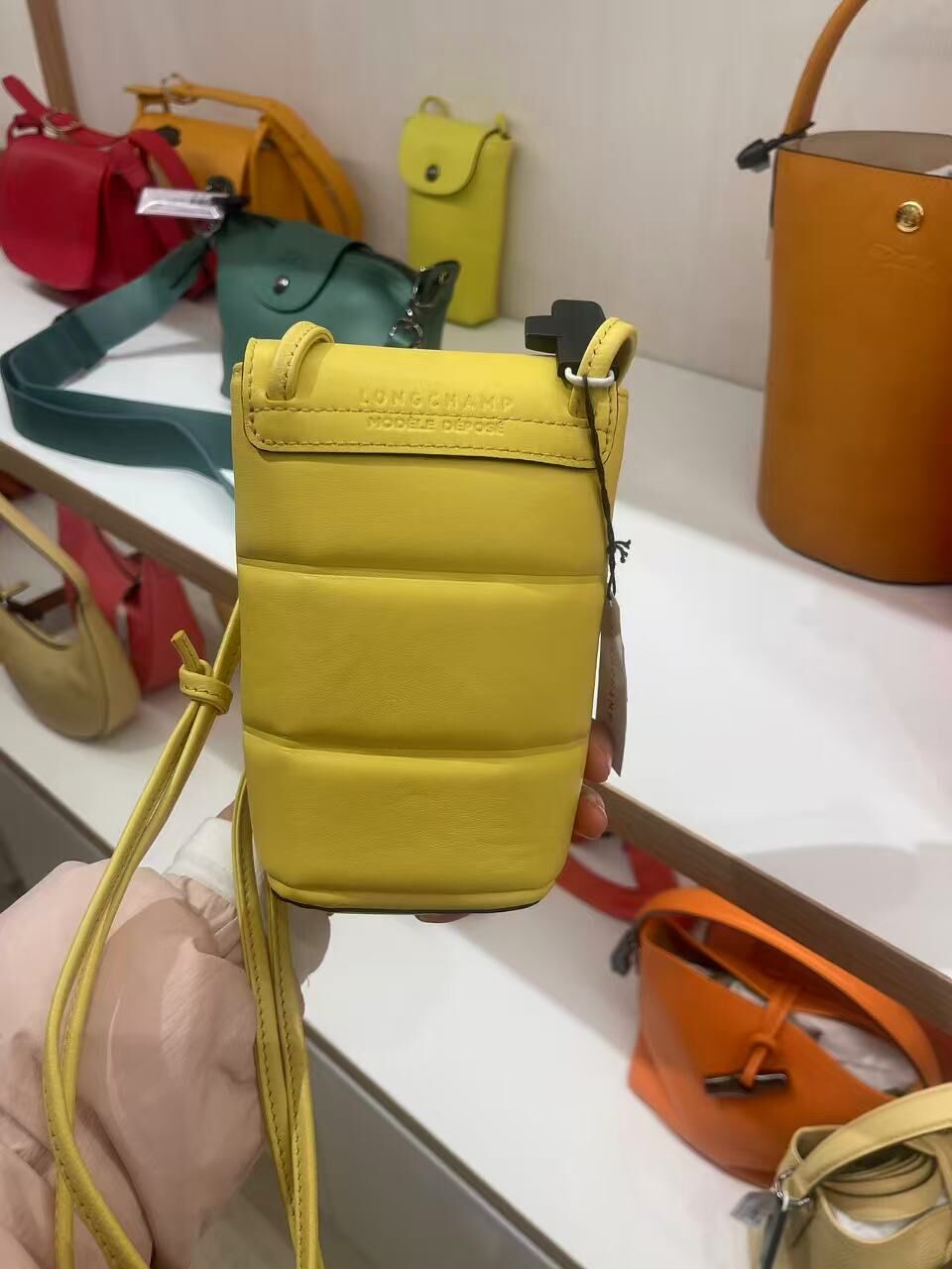 Longchamp mini crossbody bag yellow 30035