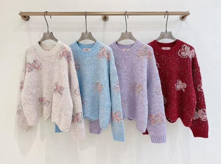 J60 蝴蝶結羊毛上衣    羊毛10%  胸44-53 長23   $349