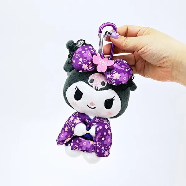 Sanrio Kuromi Plush Eco Bag in Sakura Kimono