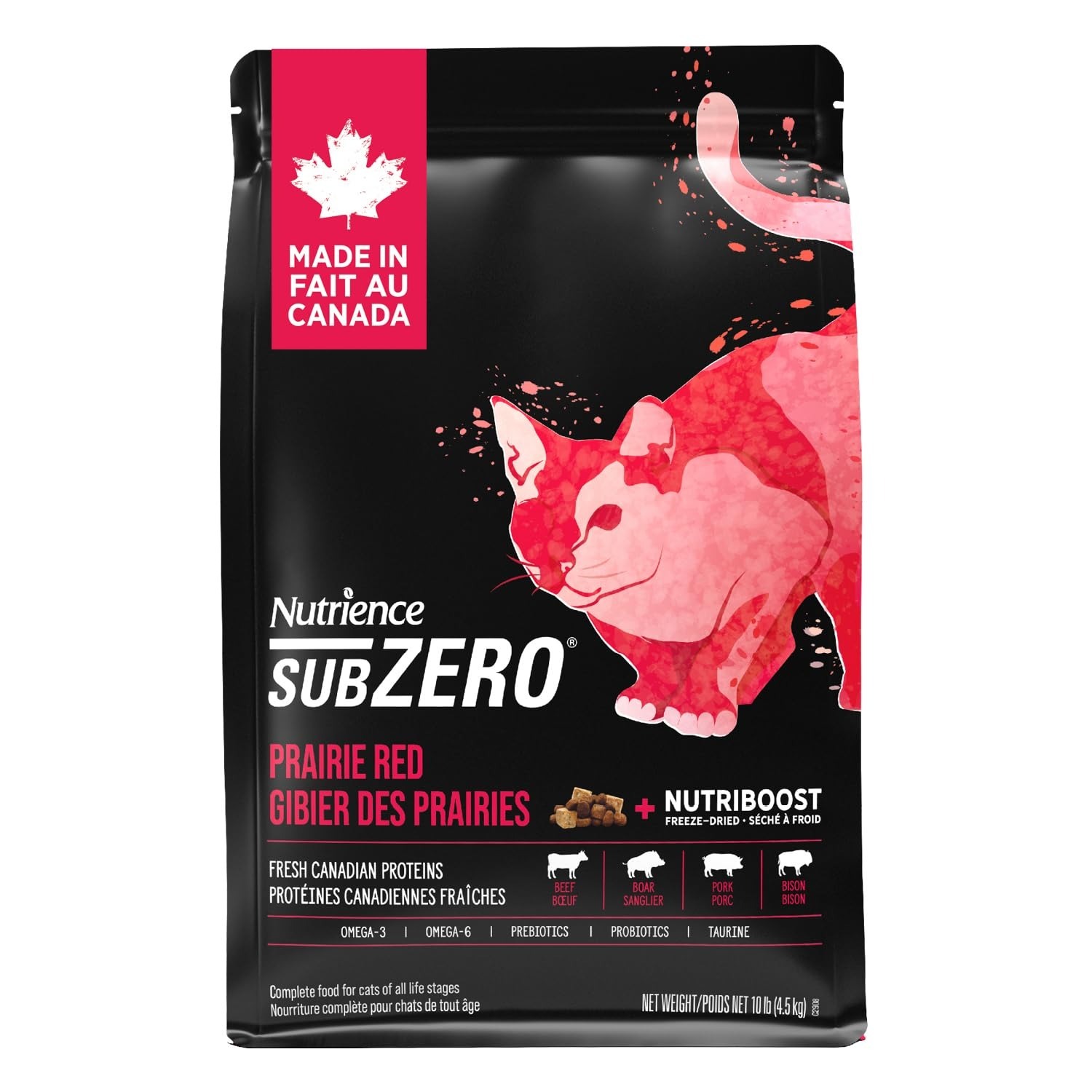 NUTRIENCE Subzero 無穀物凍乾脫水 鮮牛肝紅肉海魚配方全貓糧  1.8kg / 4.5kg