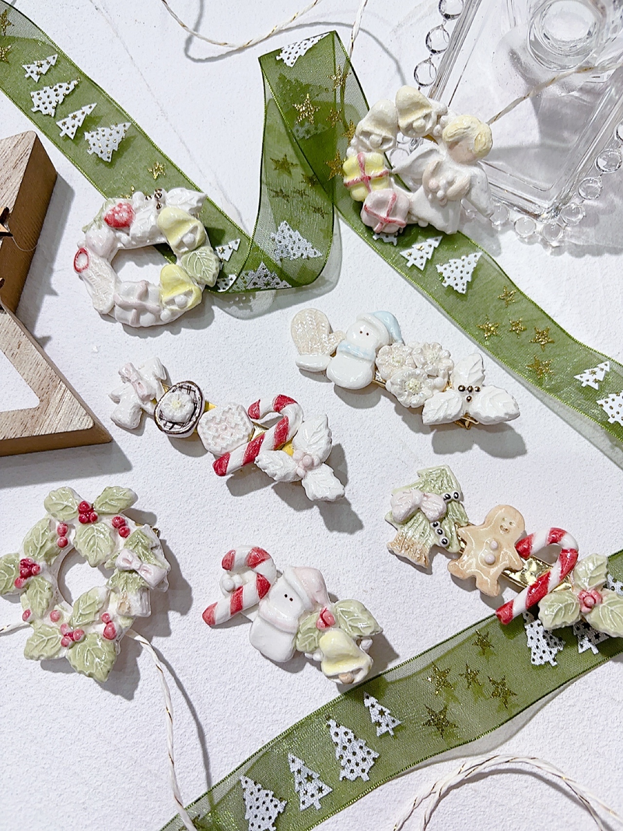 [手作家] 聖誕節主題髮夾