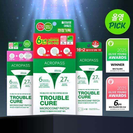 《Olive Young連線》ACROPASS Trouble Cure 27patches