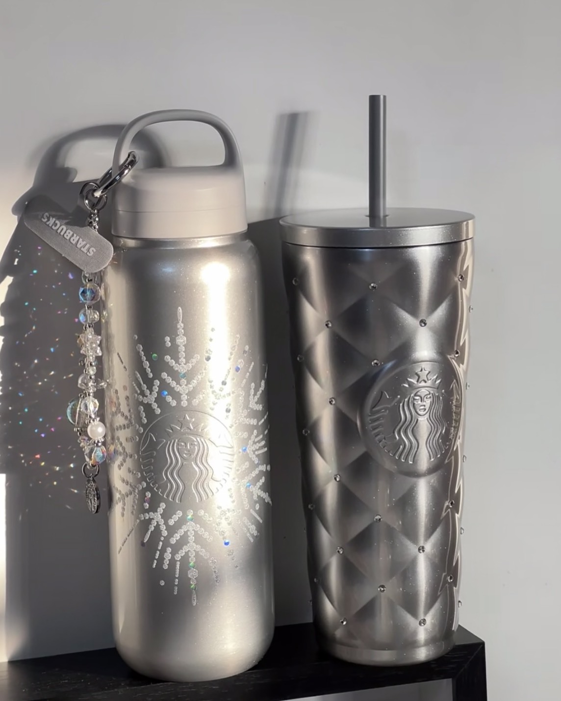 冬季新系列🩶星巴克 雪耀奇境 不鏽鋼保溫杯 吸管杯  starbucks