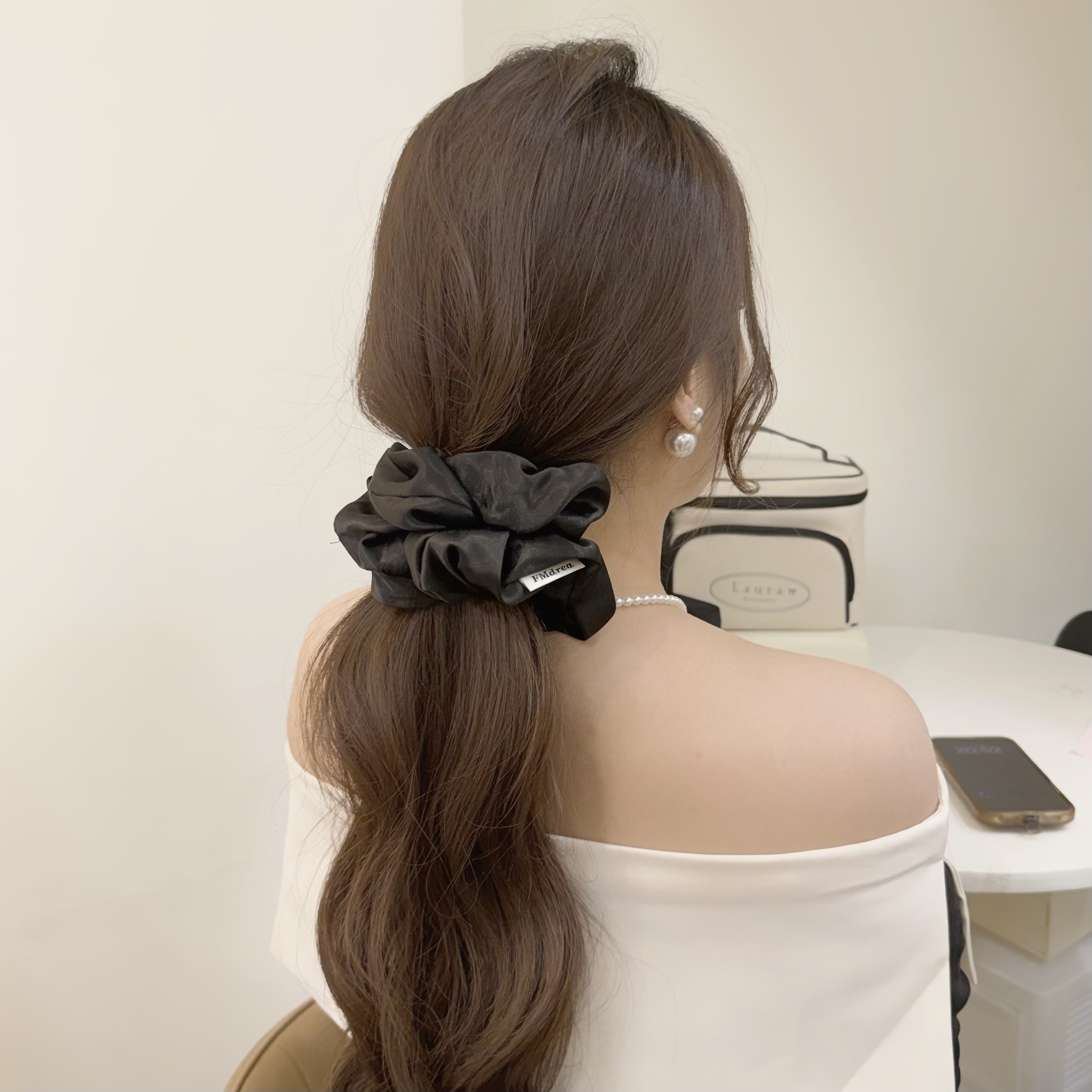 K271素面滑布大腸髮圈