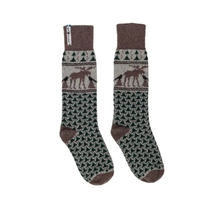 Öjbro Vantfabrik｜Skogen｜歐布羅經典膝下長筒羊毛襪 - 森林系列