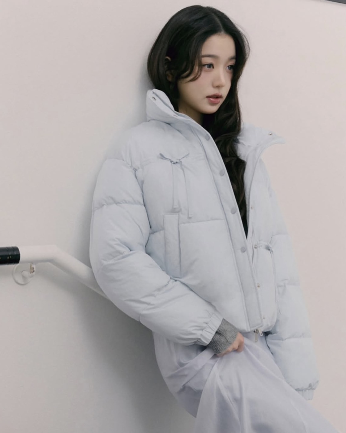 <超殺折扣>韓國 Rolarola 蝴蝶結 綁帶 短版 羽絨外套 兩色