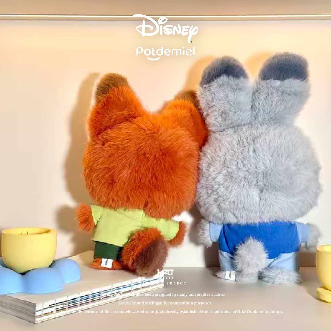 diseney X potdemiel 動物方城市 兔子哈茱蒂 狐狸胡尼克 樹懶快俠 獵豹洪金豹 25CM 大頭娃娃